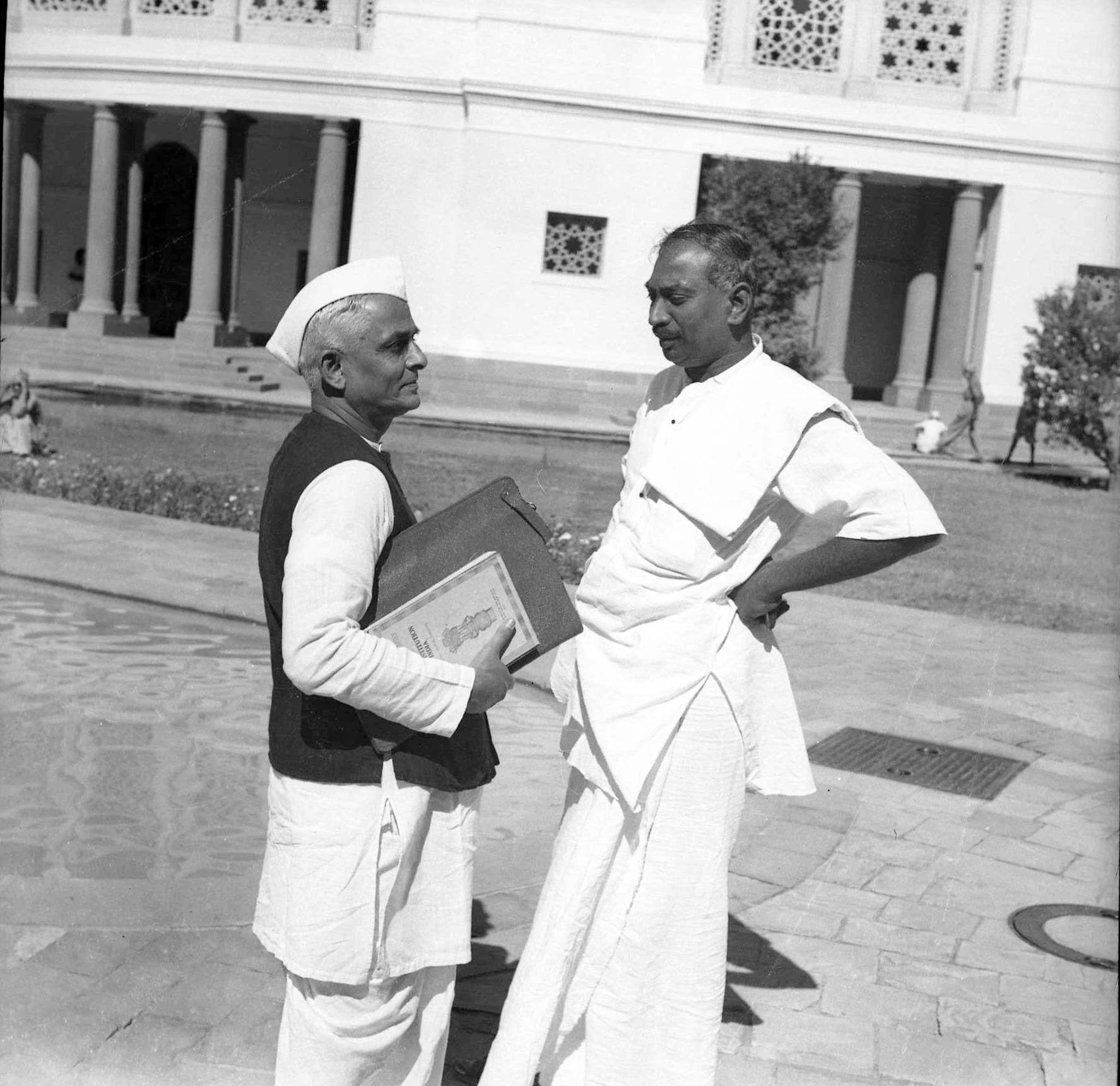 K KAMARAJ WITH RR DIWAKAR (UNION MINISTER FOR INFORMATION AND BROADCASTING).